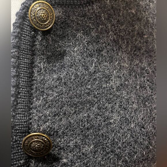 TALLY-HO FAIR ISLE NORDIC WINTER CARDIGAN SWEATER JACKET BOILED WOOL PLUS SIZE X - Picture 5 of 13